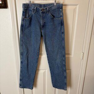 Rustler Size 33x30 Mens Straight Leg Durable Comfortable Work Jeans Denim